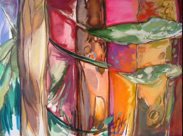 Three Pines Painting � Paula Martiesian