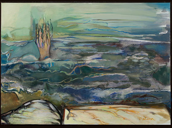High Tide Painting &copy; Paula Martesian
