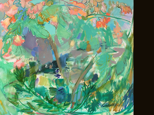 Its A Jungle Out There Painting &copy; Paula Martiesian