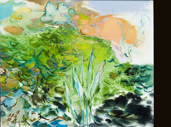 Riverside Painting � Paula Martiesian
